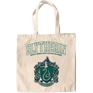 Harry Potter Slytherin Beige Tote Bag - Tote Bag Harry Potter Slytherin Beige Tote Bag - Tote Bag