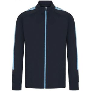 Finden & Hales Mens Knitted Tracksuit Top Navy/Sky Blue XL - Tracksuit Top Finden & Hales Mens Knitted Tracksuit Top Navy/Sky Blue XL - Tracksuit Top