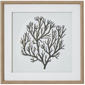Hill Interiors Atol Coral - Impression encadrée - 40cm x 2cm x 40cm Hill Interiors Atol Coral - Impression encadrée - 40cm x 2cm x 40cm