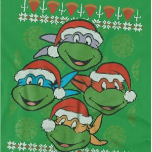 Teenage Mutant Ninja Turtles XXL Kelly Green Sweater T-Shirt Teenage Mutant Ninja Turtles XXL Kelly Green Sweater T-Shirt