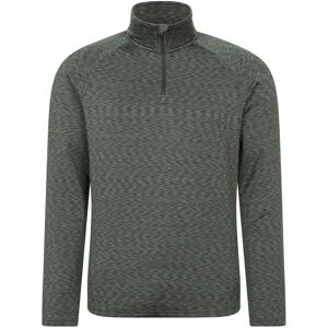 Mountain Warehouse Heren Power Quarter Zip Midlayer Khaki Groen XL - Midlayer Mountain Warehouse Heren Power Quarter Zip Midlayer Khaki Groen XL - Midlayer