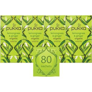 Pukka Lemongrass & Ginger Organic Tea - 80 Bags Pukka Lemongrass & Ginger Organic Tea - 80 Bags