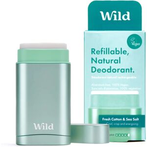 WILD Anywear Fresh Cotton and Sea Salt Deodorant in Aqua Case (40 g) WILD Anywear Fresh Cotton and Sea Salt Deodorant in Aqua Case (40 g)