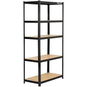 Rhino - 3 Bays 180x90x45cm Black Boltless Garage Shelving Unit - 180x90x45cm - 1000kg - Garage Shelving Unit Rhino - 3 Bays 180x90x45cm Black Boltless Garage Shelving Unit - 180x90x45cm - 1000kg - Garage Shelving Unit