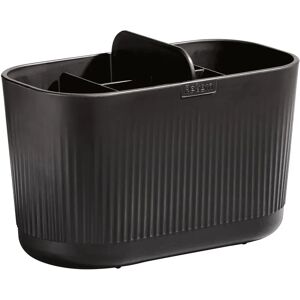 ReBorn Graphite Black Recycled Plastic Large Bathroom Caddy - Bathroom Storage ReBorn Graphite Black Recycled Plastic Large Bathroom Caddy - Bathroom Storage