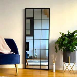 Jōbū Home Kyō - Black Metal Rectangle Mirror - 150cm X 60cm - Full Length Jōbū Home Kyō - Black Metal Rectangle Mirror - 150cm X 60cm - Full Length