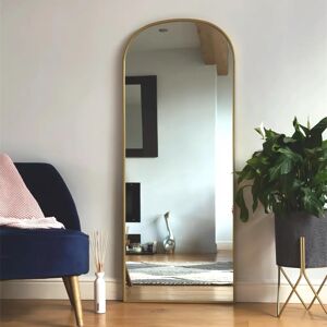 Jōbū Home Yōko - Gold Metal Gentle Arch Mirror - 150cm X 60cm - Mirror Jōbū Home Yōko - Gold Metal Gentle Arch Mirror - 150cm X 60cm - Mirror