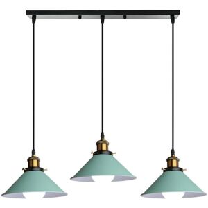 AXHUP Lampada Pendente Industriale Vintage - Verde - 3 Luci AXHUP Lampada Pendente Industriale Vintage - Verde - 3 Luci