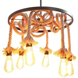 AXHUP Lampada a Sospensione Vintage - 6 Luci Industriale AXHUP Lampada a Sospensione Vintage - 6 Luci Industriale