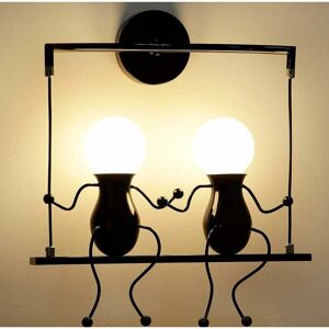 Lampada da Parete Umanoide - Stile Industriale - Compatibile E27 Lampada da Parete Umanoide - Stile Industriale - Compatibile E27