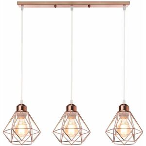 Axhup - Lampada a Sospensione Vintage a 3 Luci - Stile Industriale Axhup - Lampada a Sospensione Vintage a 3 Luci - Stile Industriale