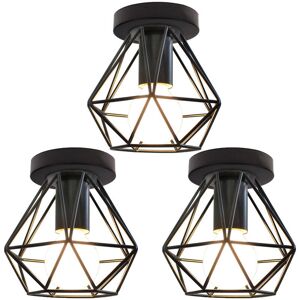 AXHUP Black Industrial Ceiling Lamp - 3 Pack AXHUP Black Industrial Ceiling Lamp - 3 Pack