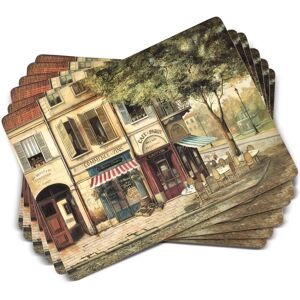 Pimpernel Parisian Scenes Placemats Set of 6 - placemats Pimpernel Parisian Scenes Placemats Set of 6 - placemats