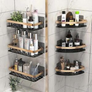 CoCo Xili Bathroom Corner Shelf - Space Aluminum - Rustproof - No Drilling CoCo Xili Bathroom Corner Shelf - Space Aluminum - Rustproof - No Drilling