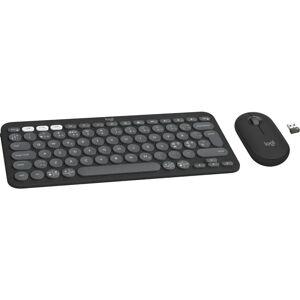 Logitech Pebble 2 Combo - Langaton näppäimistö ja hiiri - Pohjoismainen Graphite Logitech Pebble 2 Combo - Langaton näppäimistö ja hiiri - Pohjoismainen Graphite