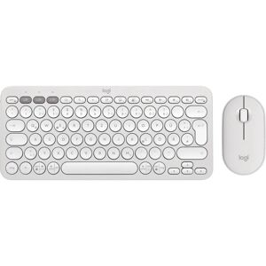 Combo Clavier et Souris Logitech Pebble 2 Sans Fil Bluetooth - Blanc - Publicité Combo Clavier et Souris Logitech Pebble 2 Sans Fil Bluetooth - Blanc - Publicité