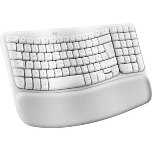 Logitech Weiße Wave Keys für Mac Bluetooth Tastatur - Ergonomisch, Vollgröße, DE-Layout Logitech Weiße Wave Keys für Mac Bluetooth Tastatur - Ergonomisch, Vollgröße, DE-Layout