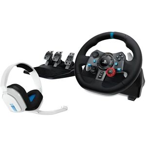 Volant Logitech G29 - Blanc et Noir avec Astro A10 - Publicité Volant Logitech G29 - Blanc et Noir avec Astro A10 - Publicité