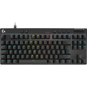 Logitech G Pro X Rapid - Gaming-tastatur - Tkl - Bakgrunnsbelyst - Usb - Qwerty - Nordisk - Svart Logitech G Pro X Rapid - Gaming-tastatur - Tkl - Bakgrunnsbelyst - Usb - Qwerty - Nordisk - Svart
