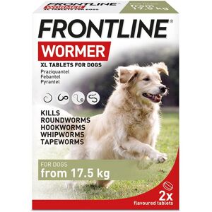 Frontline Wormer XL Tablets for Dogs - Effective Broad-Spectrum Dewormer - 2 Tablets Frontline Wormer XL Tablets for Dogs - Effective Broad-Spectrum Dewormer - 2 Tablets