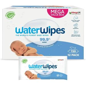 WaterWipes Baby Wipes 12 Pack - Gentle, Biodegradable Baby Wipes WaterWipes Baby Wipes 12 Pack - Gentle, Biodegradable Baby Wipes