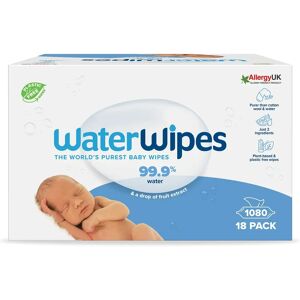 WaterWipes Baby Wipes - Unscented, Plastic-Free, 1080 Count WaterWipes Baby Wipes - Unscented, Plastic-Free, 1080 Count