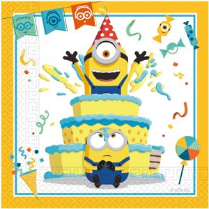 JADEO Minions Papírové utěrky - 20 ks, 33x33cm, Veselý design JADEO Minions Papírové utěrky - 20 ks, 33x33cm, Veselý design