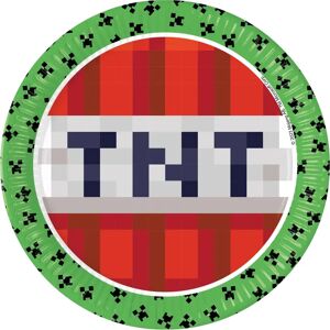 Minecraft Paper Trays Model 23cm - Paper Plates - Child Safety Warning Minecraft Paper Trays Model 23cm - Paper Plates - Child Safety Warning