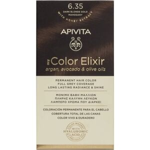 Apivita My Color Elixir N6.35 - Rubio oscuro dorado caoba - Tinte para cabello Apivita My Color Elixir N6.35 - Rubio oscuro dorado caoba - Tinte para cabello