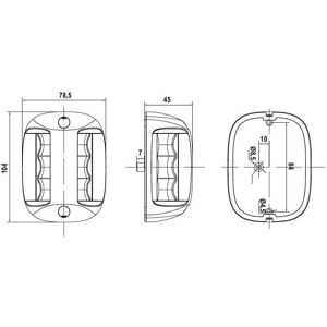Lalizas Fos LED 20 Bicolor Navigation Light - Navigation Light Lalizas Fos LED 20 Bicolor Navigation Light - Navigation Light