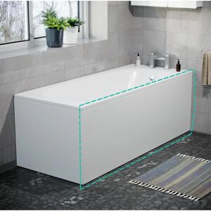 Nes Home Modern High Gloss 1700mm White Bath Panel - Bath Panel Nes Home Modern High Gloss 1700mm White Bath Panel - Bath Panel