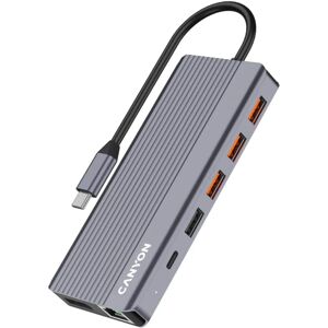Canyon DS-16 13 Puertos USB-C HUB - USB-C HUB para portátil y múltiples monitores Canyon DS-16 13 Puertos USB-C HUB - USB-C HUB para portátil y múltiples monitores