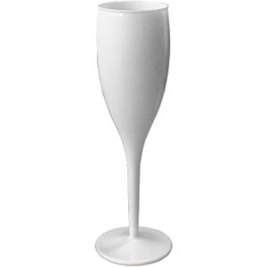 Belgravia White Plastic Champagne Flutes Pack 6 - Champagne Flutes Belgravia White Plastic Champagne Flutes Pack 6 - Champagne Flutes
