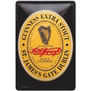 Guinness - Label Embossed Metal Sign - 300x200 - Sign Guinness - Label Embossed Metal Sign - 300x200 - Sign