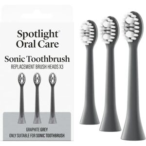 Spotlight Oral Care Graphite Grey Sonic Toothbrush Heads - 3 Pack Spotlight Oral Care Graphite Grey Sonic Toothbrush Heads - 3 Pack