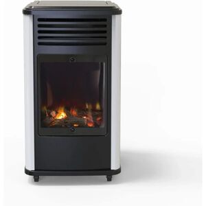 Estufa portátil a gas Fireside Manhattan - Blanco - 3,4 kW Estufa portátil a gas Fireside Manhattan - Blanco - 3,4 kW