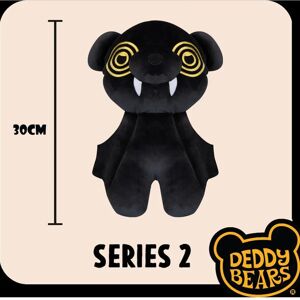 Deddy Bears - Zombat Series 2 - 30 cm - Black fur - Plush Deddy Bears - Zombat Series 2 - 30 cm - Black fur - Plush