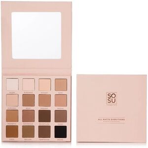 Paleta matných očních stínů SOSU Cosmetics - 16 odstínů, neutrální, dlouhotrvající Paleta matných očních stínů SOSU Cosmetics - 16 odstínů, neutrální, dlouhotrvající