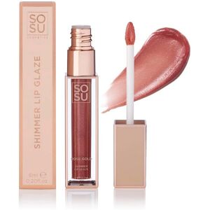 SOSU Cosmetics Rose Gold Lip Gloss - Hydrating, Long-Lasting, Volumizing SOSU Cosmetics Rose Gold Lip Gloss - Hydrating, Long-Lasting, Volumizing