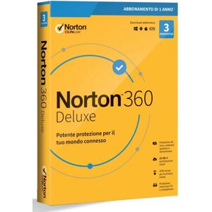 Symantec Norton 360 Deluxe - 25 GB Cloud Backup, 3 Devices, 1 Year Symantec Norton 360 Deluxe - 25 GB Cloud Backup, 3 Devices, 1 Year