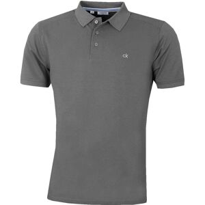 Calvin Klein Mens Campus 3 Button Ribbed Collar Golf Polo Shirt - Polo Shirt Calvin Klein Mens Campus 3 Button Ribbed Collar Golf Polo Shirt - Polo Shirt