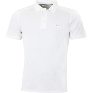 Calvin Klein Campus 3 Button Polo Shirt - White Calvin Klein Campus 3 Button Polo Shirt - White