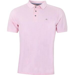 Calvin Klein Mens 2024 Campus 3 Button Ribbed Collar Golf Polo Shirt Baby Pink XXXL Calvin Klein Mens 2024 Campus 3 Button Ribbed Collar Golf Polo Shirt Baby Pink XXXL