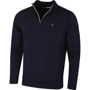 Calvin Klein 2025 Campus 1/2 Zip Sweater Navy/Lime - Sweater Calvin Klein 2025 Campus 1/2 Zip Sweater Navy/Lime - Sweater