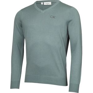 Calvin Klein 2025 Sage V-Neck Golf Sweater - Golf Sweater Calvin Klein 2025 Sage V-Neck Golf Sweater - Golf Sweater