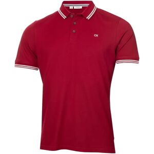 Calvin Klein 2025 Campus Burgundy Golf Polo Shirt - Golf Polo Calvin Klein 2025 Campus Burgundy Golf Polo Shirt - Golf Polo