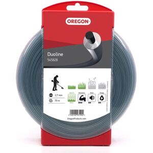 Oregon - String Trimmer Line - Transparent/Noir ø2.7mm/70m Oregon - String Trimmer Line - Transparent/Noir ø2.7mm/70m