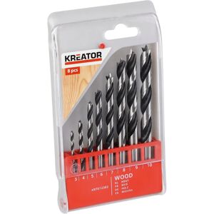 KREATOR - Ensemble de 8 mèches pour bois - Outils de forage - Publicité KREATOR - Ensemble de 8 mèches pour bois - Outils de forage - Publicité