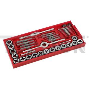 Set da 40 pezzi di filiere e maschi KREATOR - M3 a M12 Set da 40 pezzi di filiere e maschi KREATOR - M3 a M12