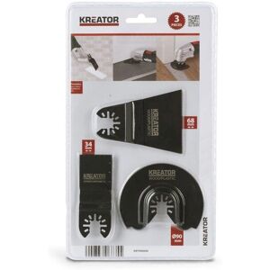 Set di 3 lame per utensili multifunzione Kreator Set di 3 lame per utensili multifunzione Kreator